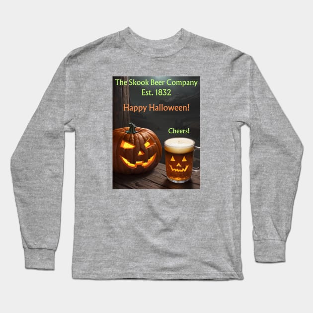 The Skook Beer Company Happy Halloween Long Sleeve T-Shirt by Out of the Darkness Productions